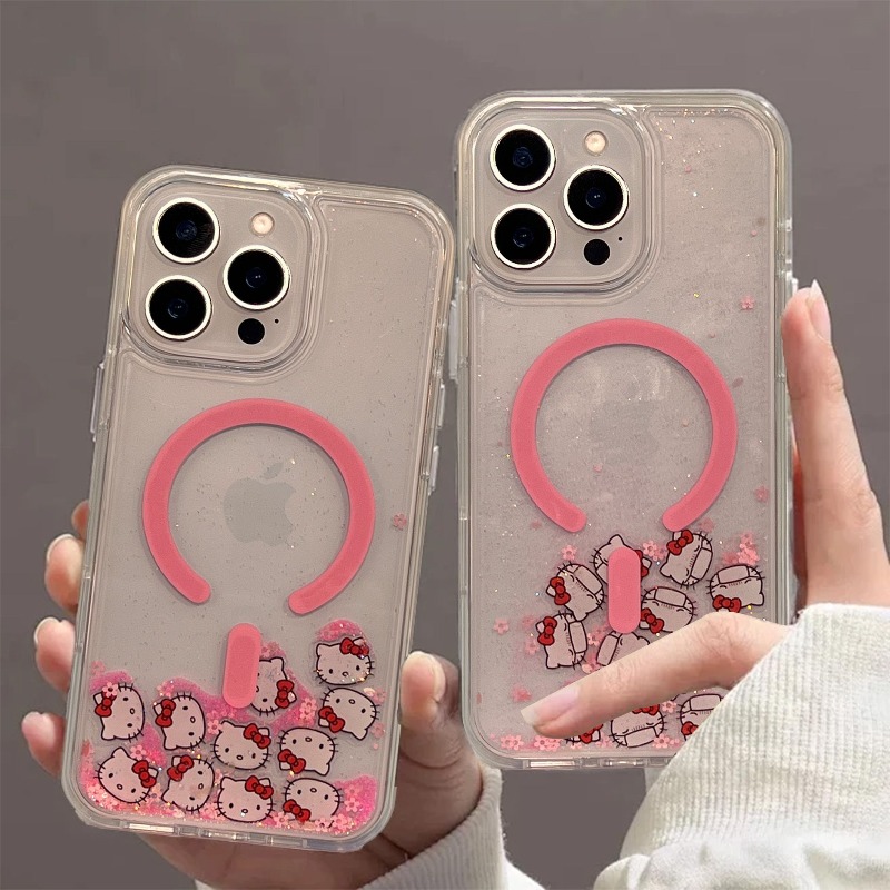 Luxury Bags From Japan - Anime Hello Kitty Quicksand Magnetic Phone