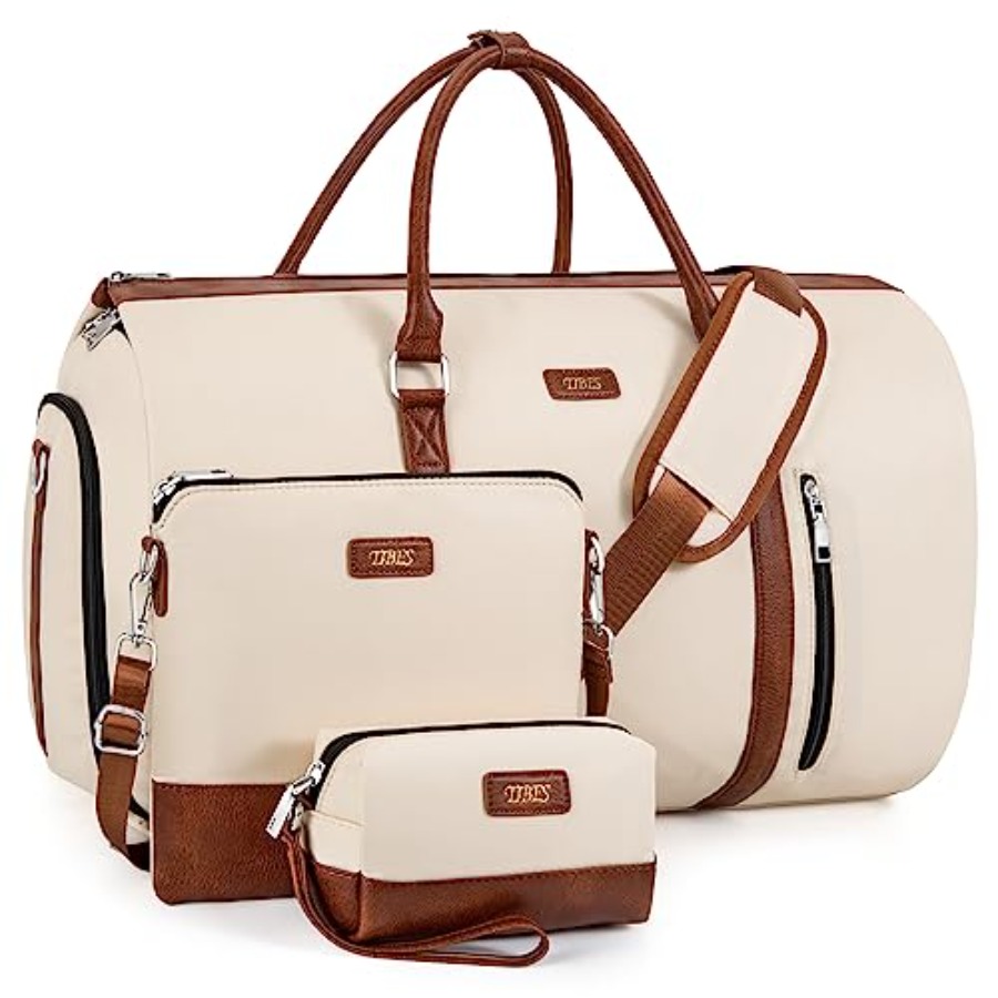 Weekender Bag Duffle - Convertible 2-in-1 Garment Bags for Travel,