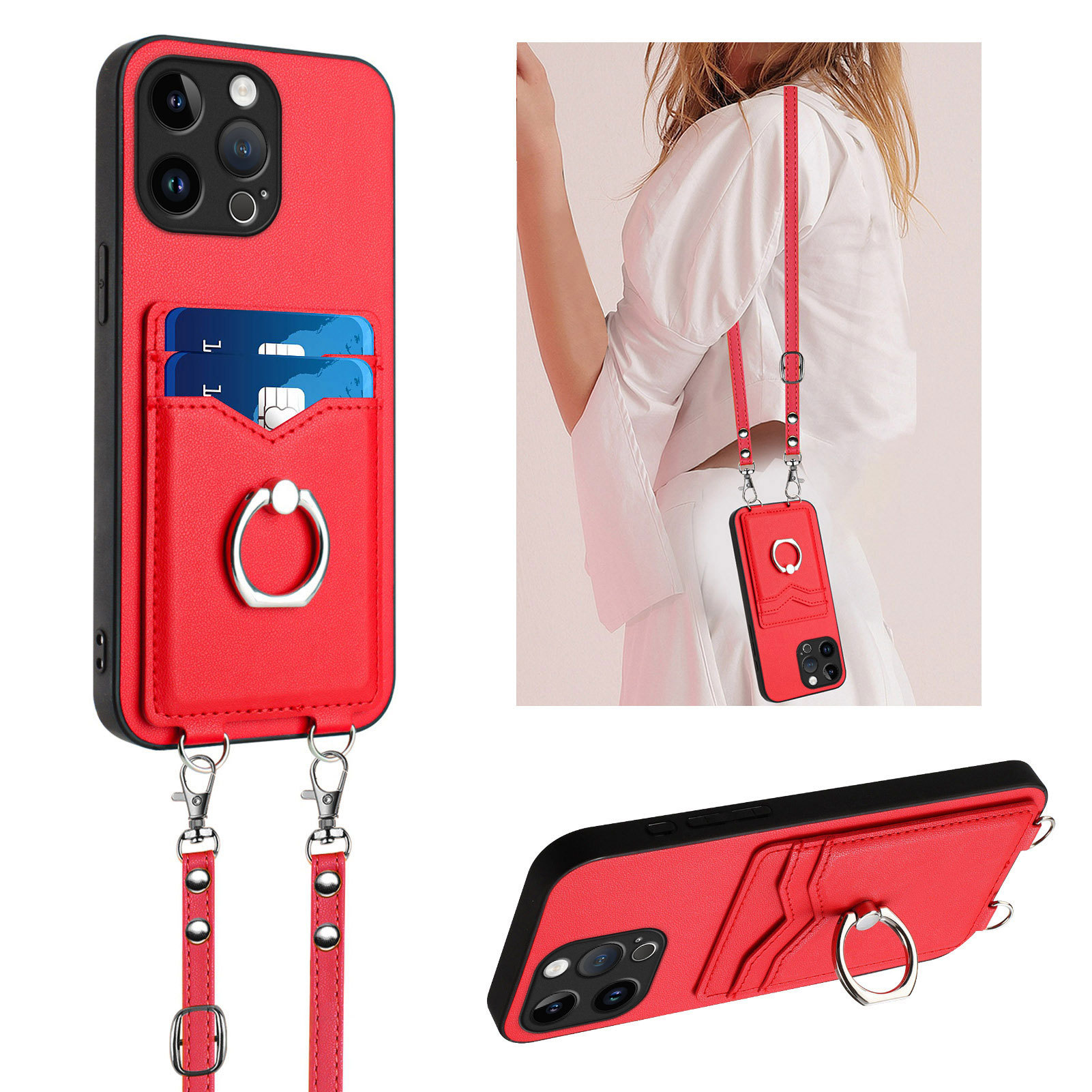 Shoulder Lanyard Leather Card  - Xl Luxury Bags recension och pris