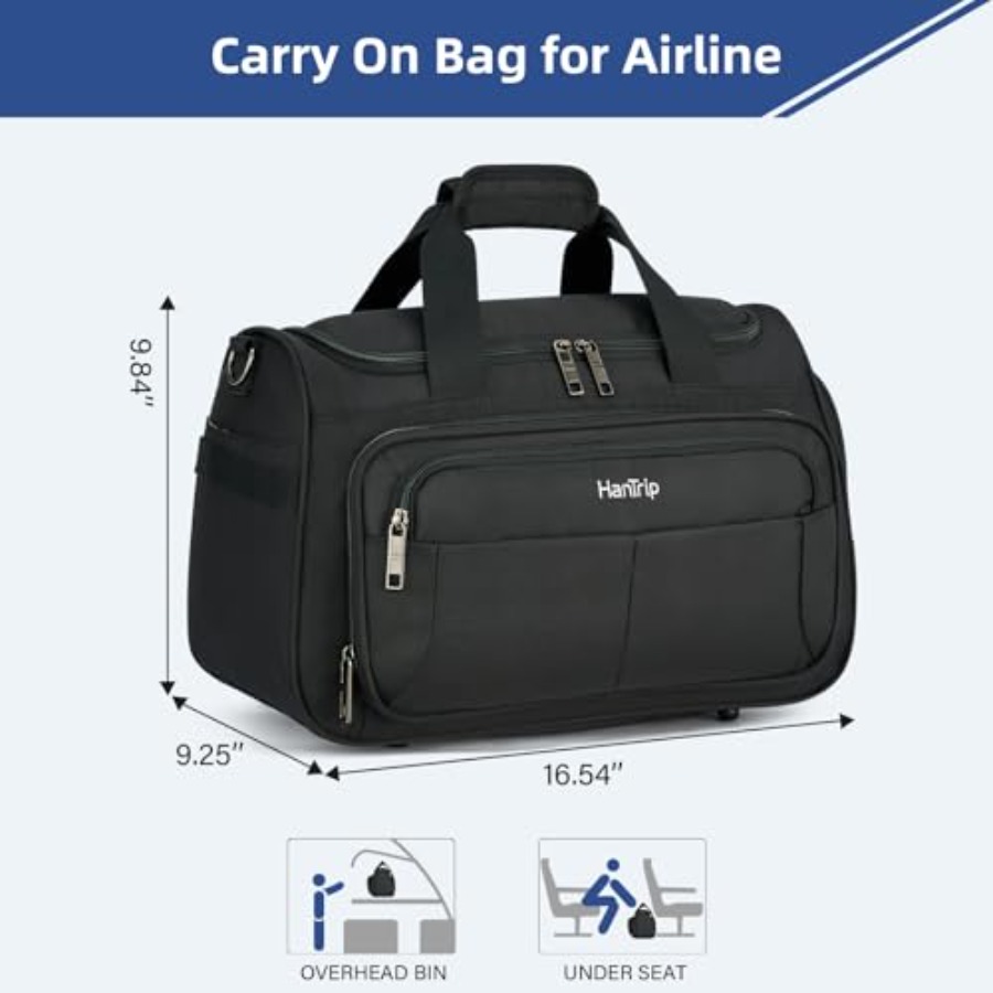 Carry on Duffel Bag Foldable D - Weekender Bag Duffle recension och pris