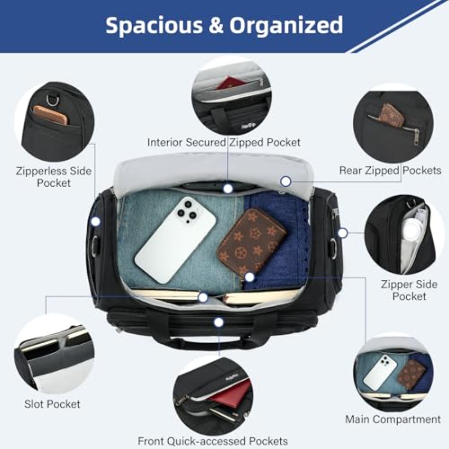 Carry on Duffel Bag Foldable D - Weekender Bag Duffle recension och pris