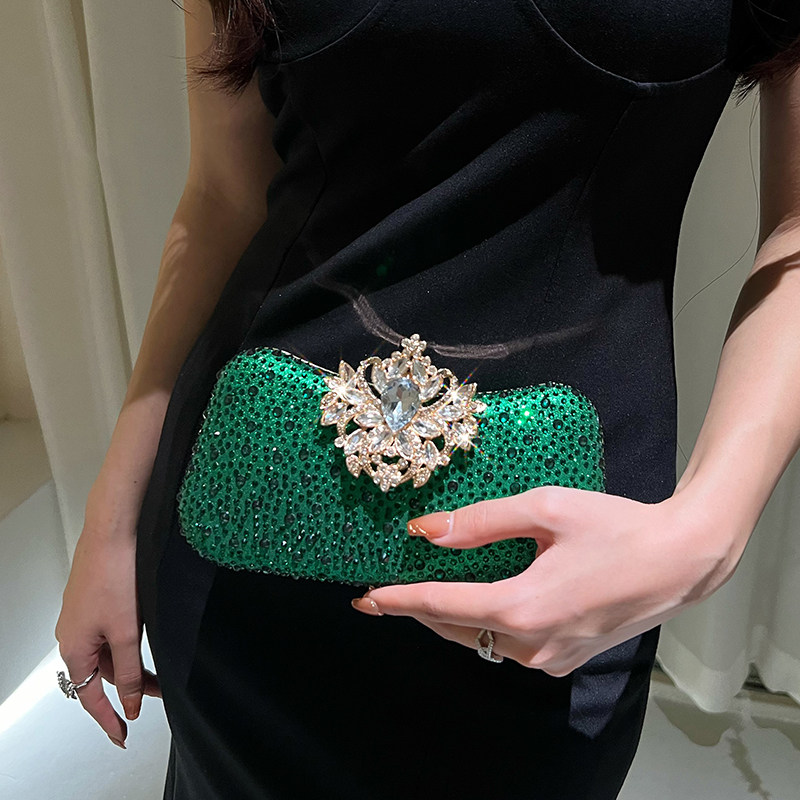 2026 New Luxury Green Clutch B - Luxury Bags Green recension och pris