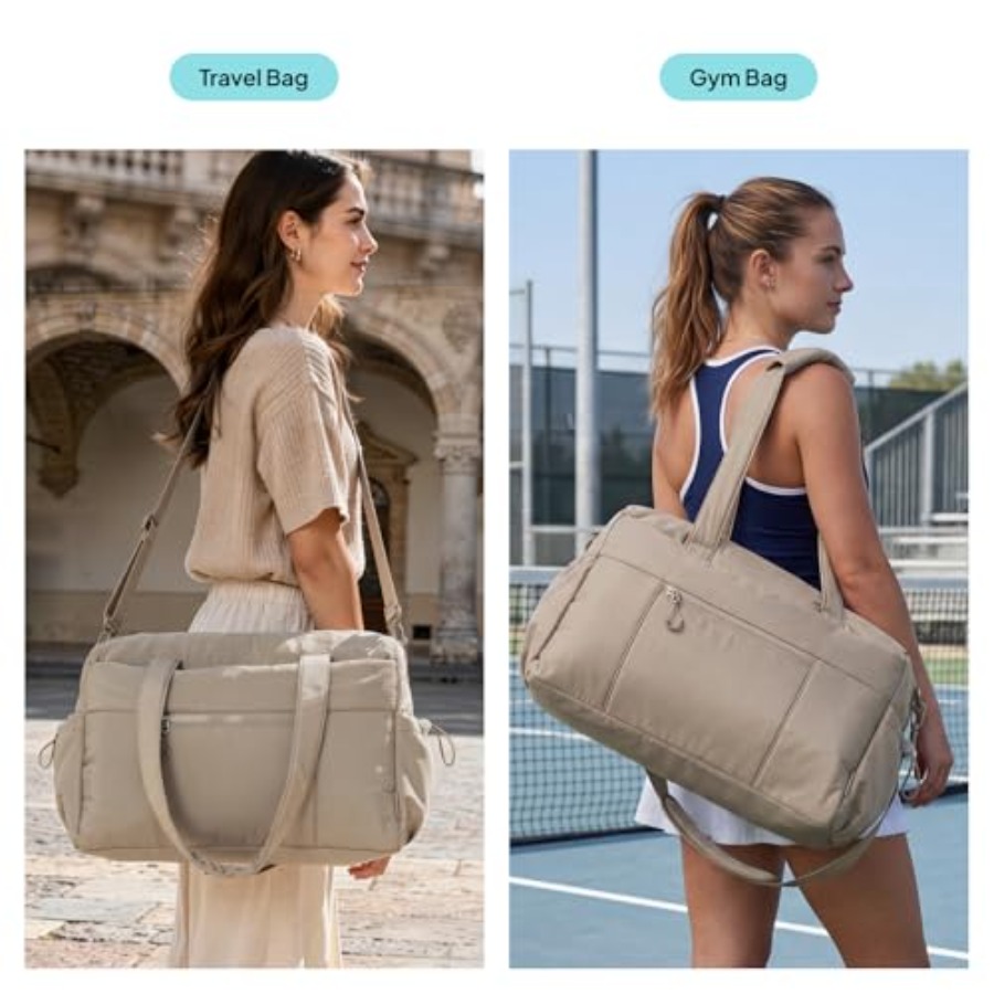 Weekender Bag for Women, Light - Weekender Bag Duffle recension och pris