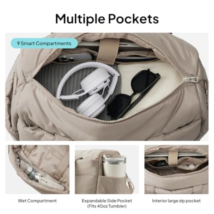 Weekender Bag for Women, Light - Weekender Bag Duffle recension och pris