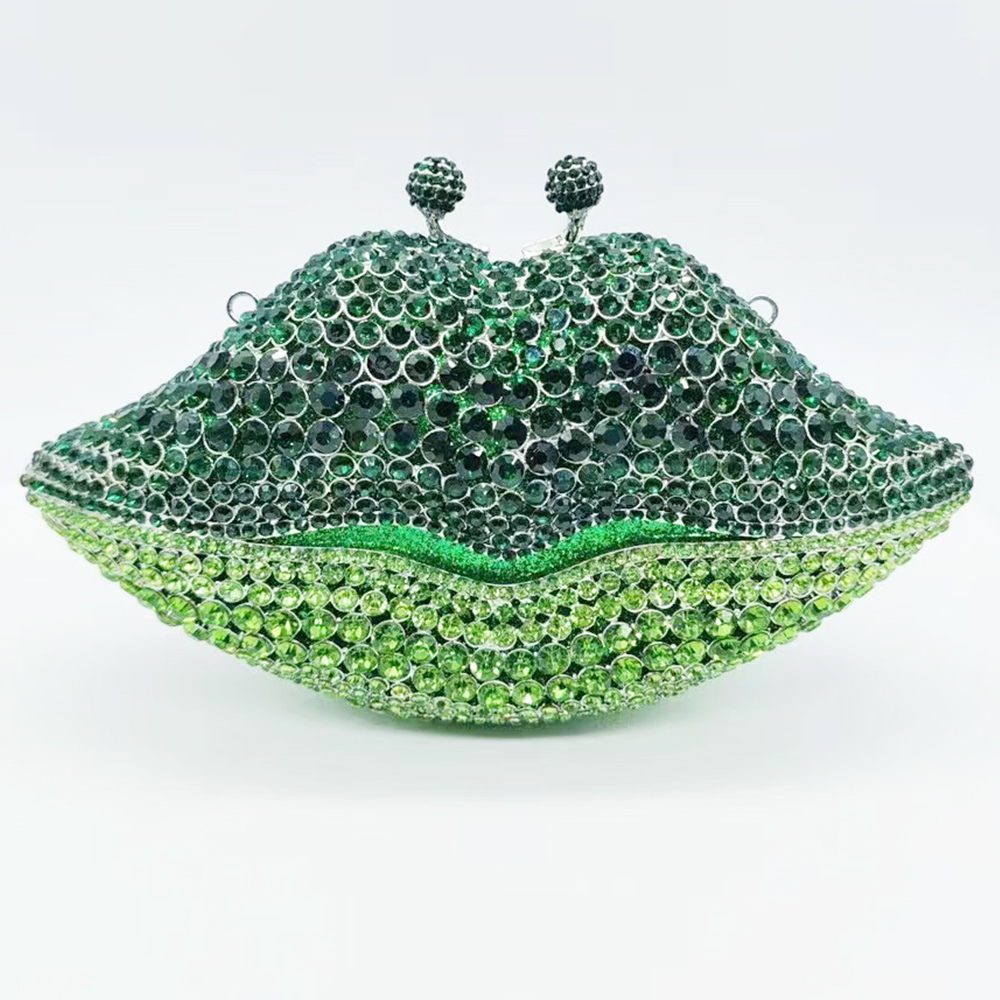 Green Crystal Evening Bag Rhin - Luxury Bags Green recension och pris