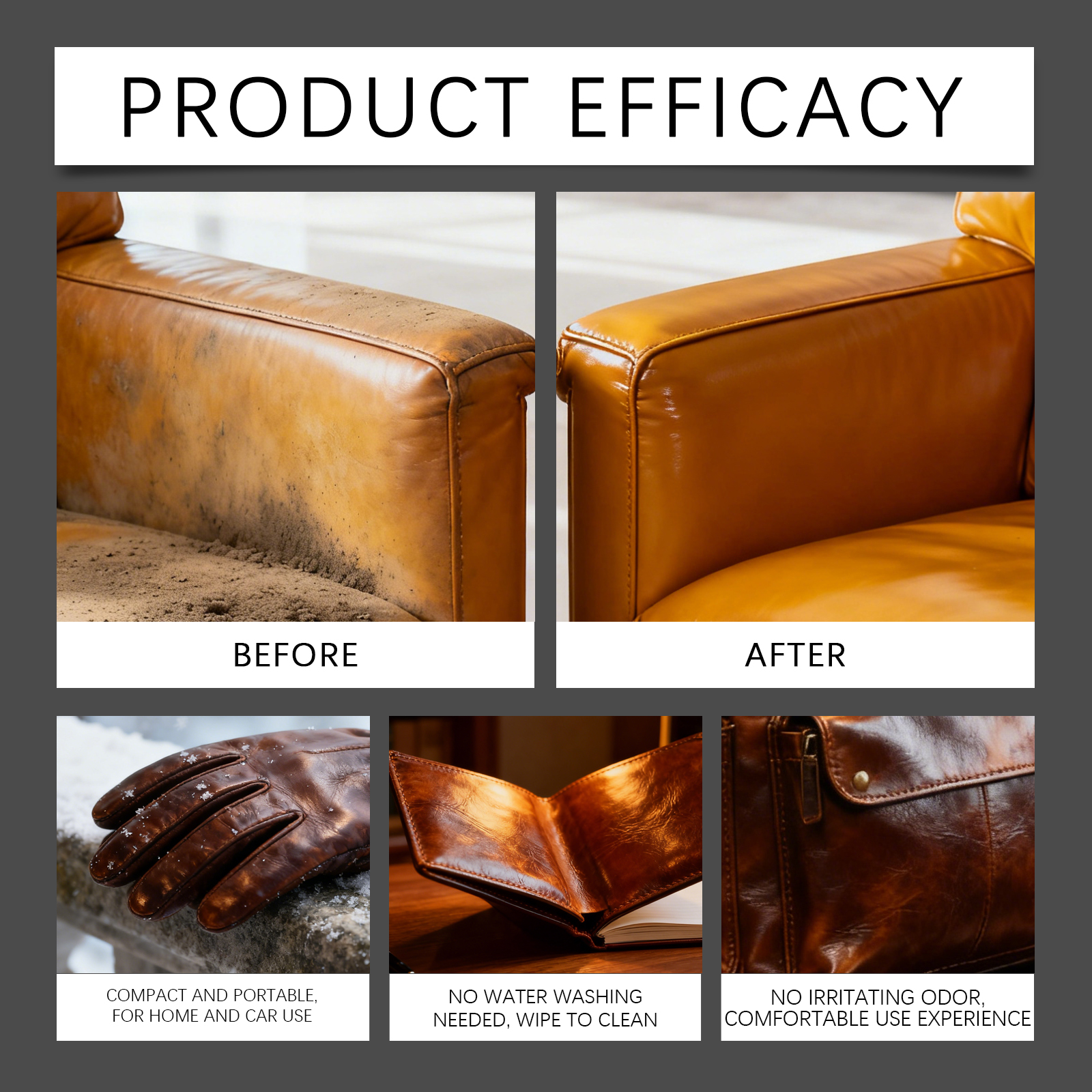 Leather Foam Cleaner Furniture - Luxury Bags Restoration recension och pris