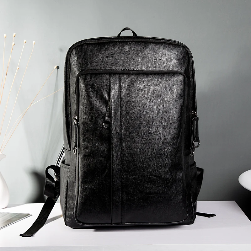 Men's Backpack Men Genuine Lea - Luxury Bags That Fit Laptop recension och pris