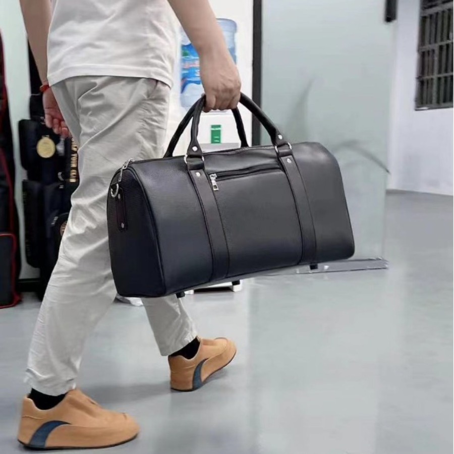 【New Arrival】Men's Leather Duf - Weekender Bag Duffle recension och pris