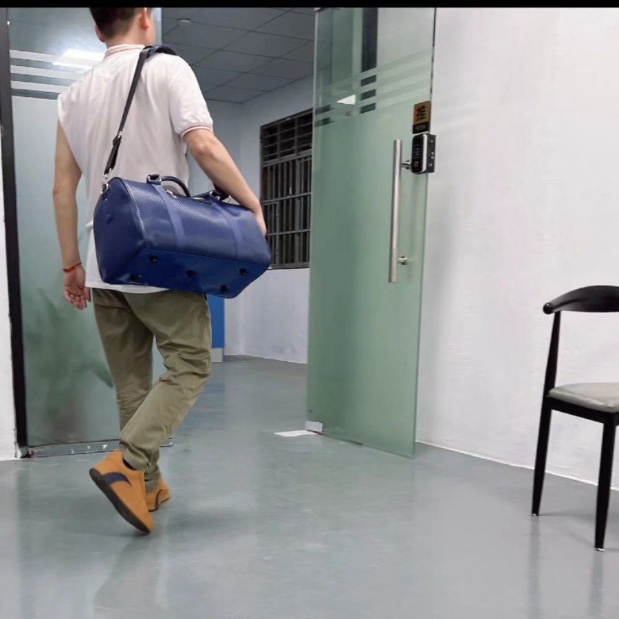 【New Arrival】Men's Leather Duf - Weekender Bag Duffle recension och pris