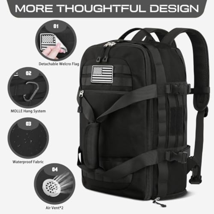 Gym Bags for Men Tactical Duff - Weekender Bag Duffle recension och pris