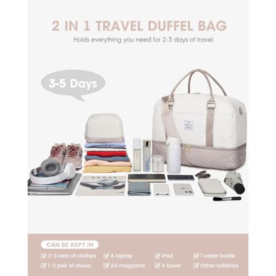Travel Duffle Bag Weekender fo - Weekender Bag Duffle recension och pris