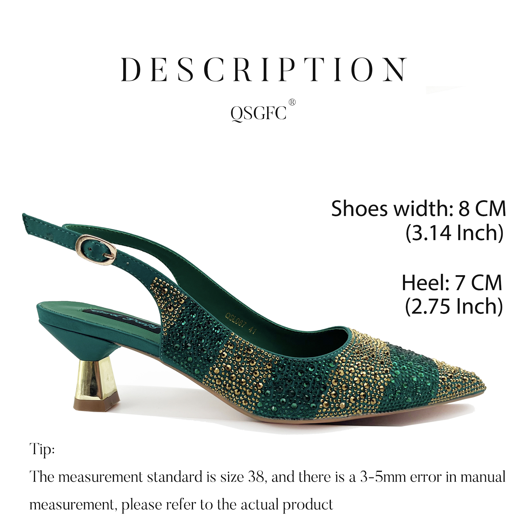 2026 Nigerian Women Heel Ladie - Luxury Bags Green recension och pris
