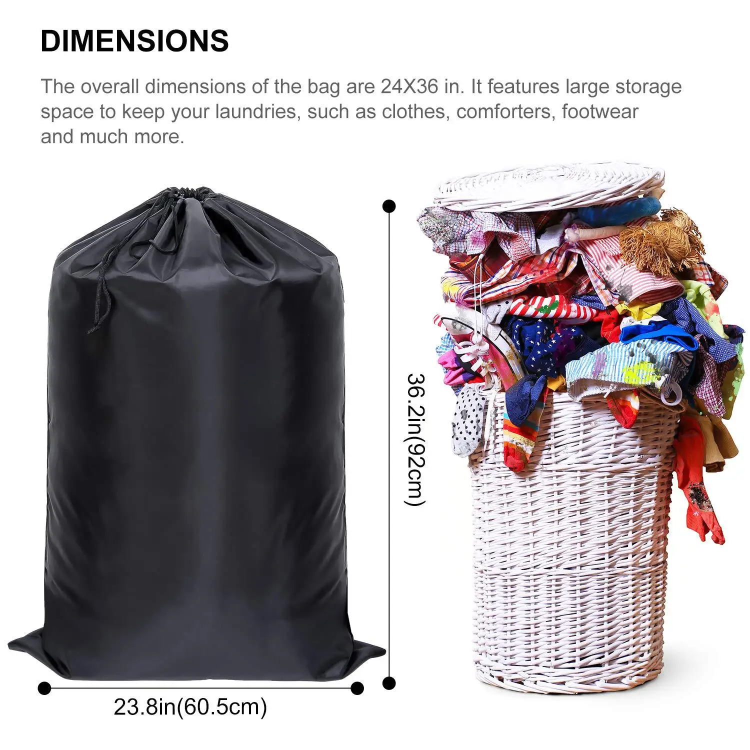 Black Oversized Polyester Wate - Weekender Bag Duffle recension och pris