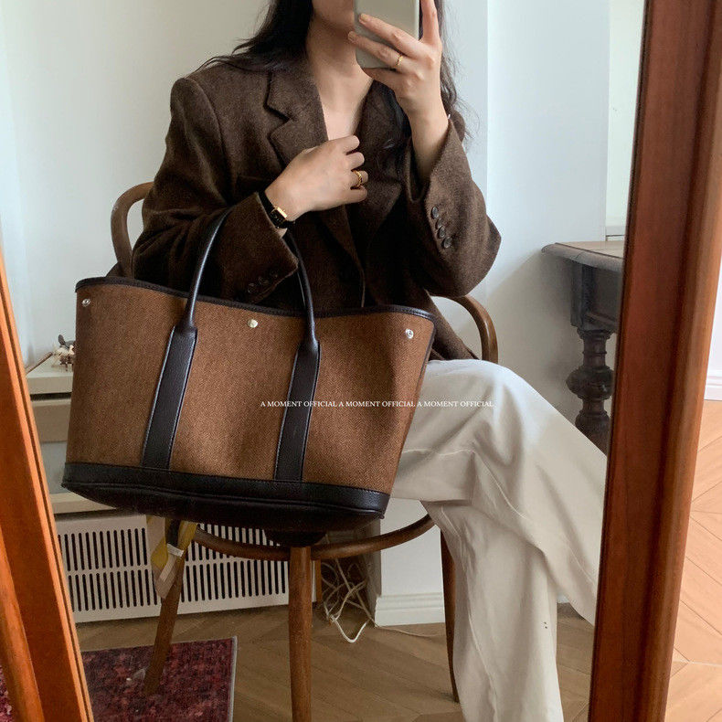 JIAERDI Retro Weave Tote Bag W - Luxury Bags Vintage recension och pris