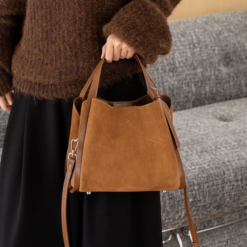 Burminsa Cowhide Suede Genuine - Luxury Bags Vintage recension och pris
