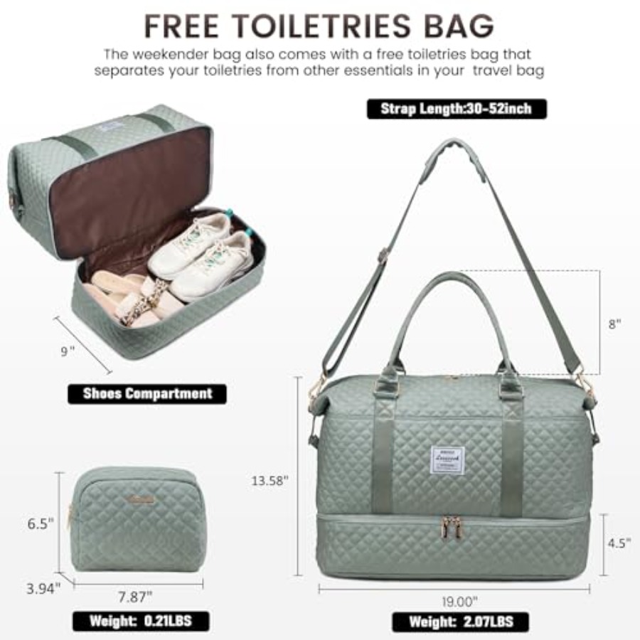LOVEVOOK Travel Duffle Bag, We - Weekender Bag Duffle recension och pris