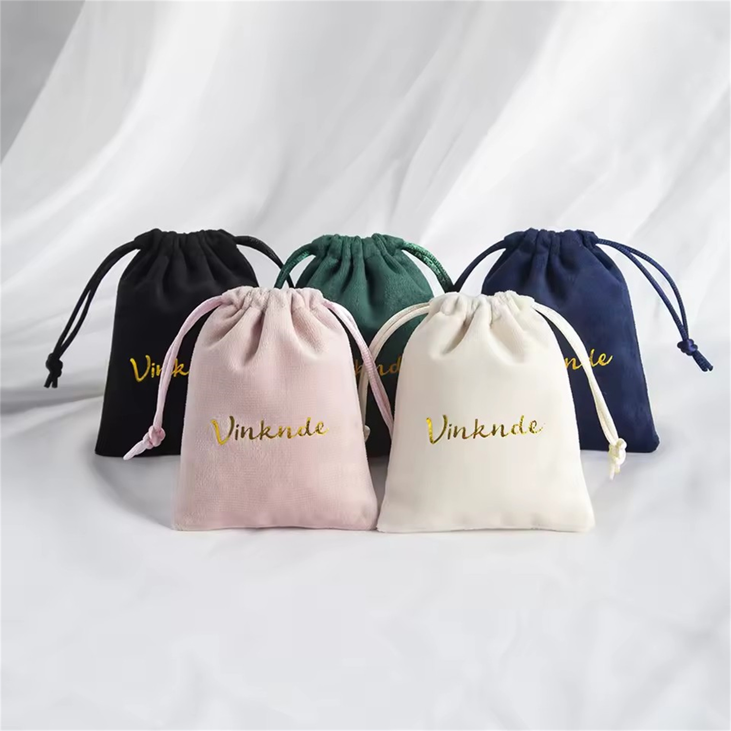 100pcs Green Velvet Packaging  - Luxury Bags Green recension och pris