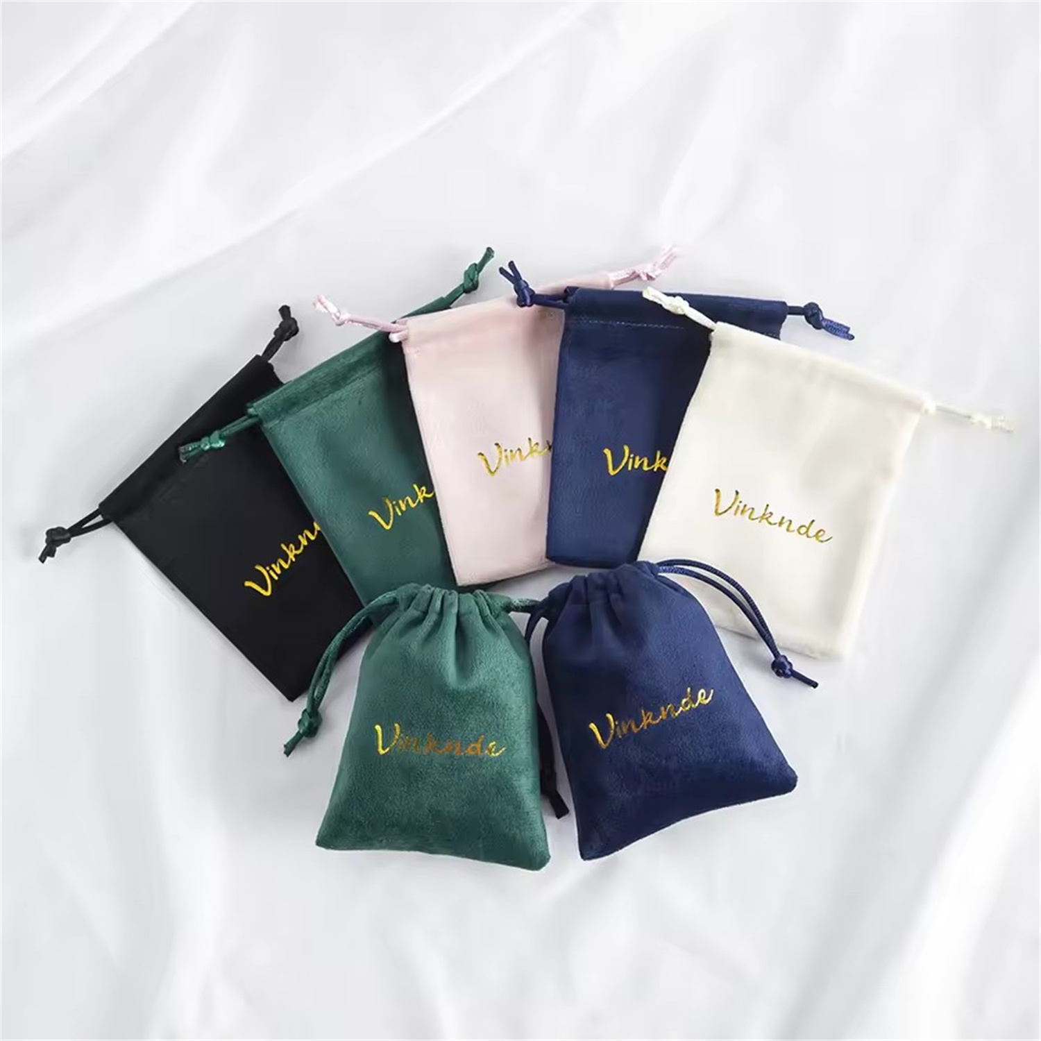 100pcs Green Velvet Packaging  - Luxury Bags Green recension och pris