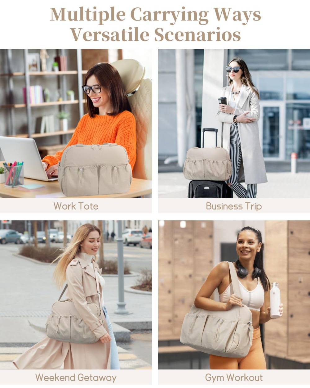 Kabaqoo 15.6 Inch Laptop Gym B - Weekender Bag Duffle recension och pris