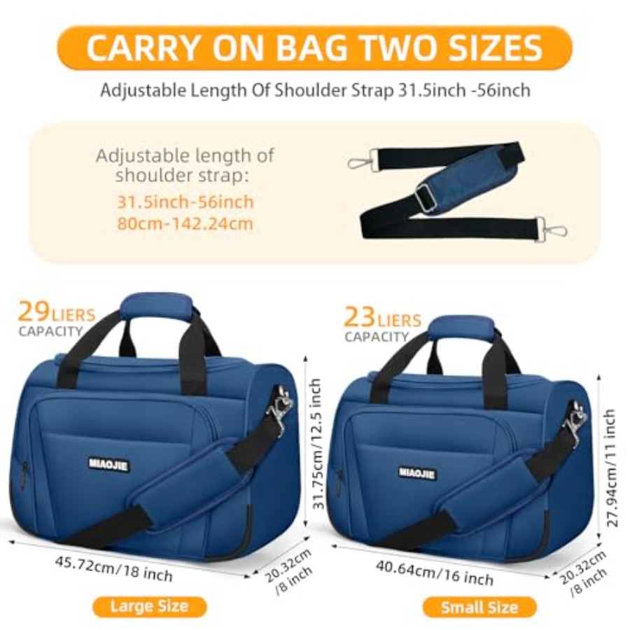 Underseat Carry On Luggage Lig - Weekender Bag Duffle recension och pris