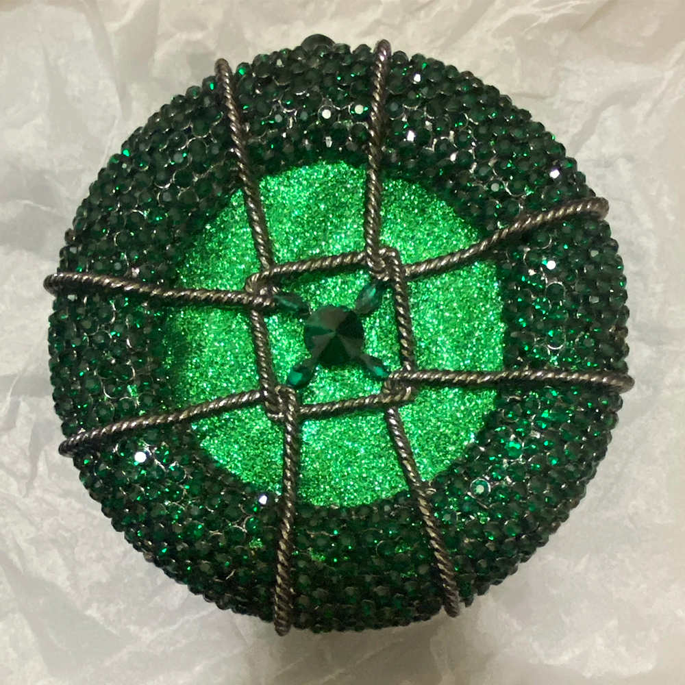 Women’s Green Crystal Evening  - Luxury Bags Green recension och pris