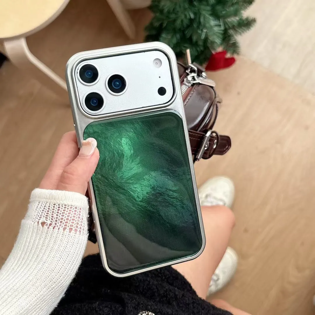 Green Aurora pattern Phone Cas - Luxury Bags Green recension och pris