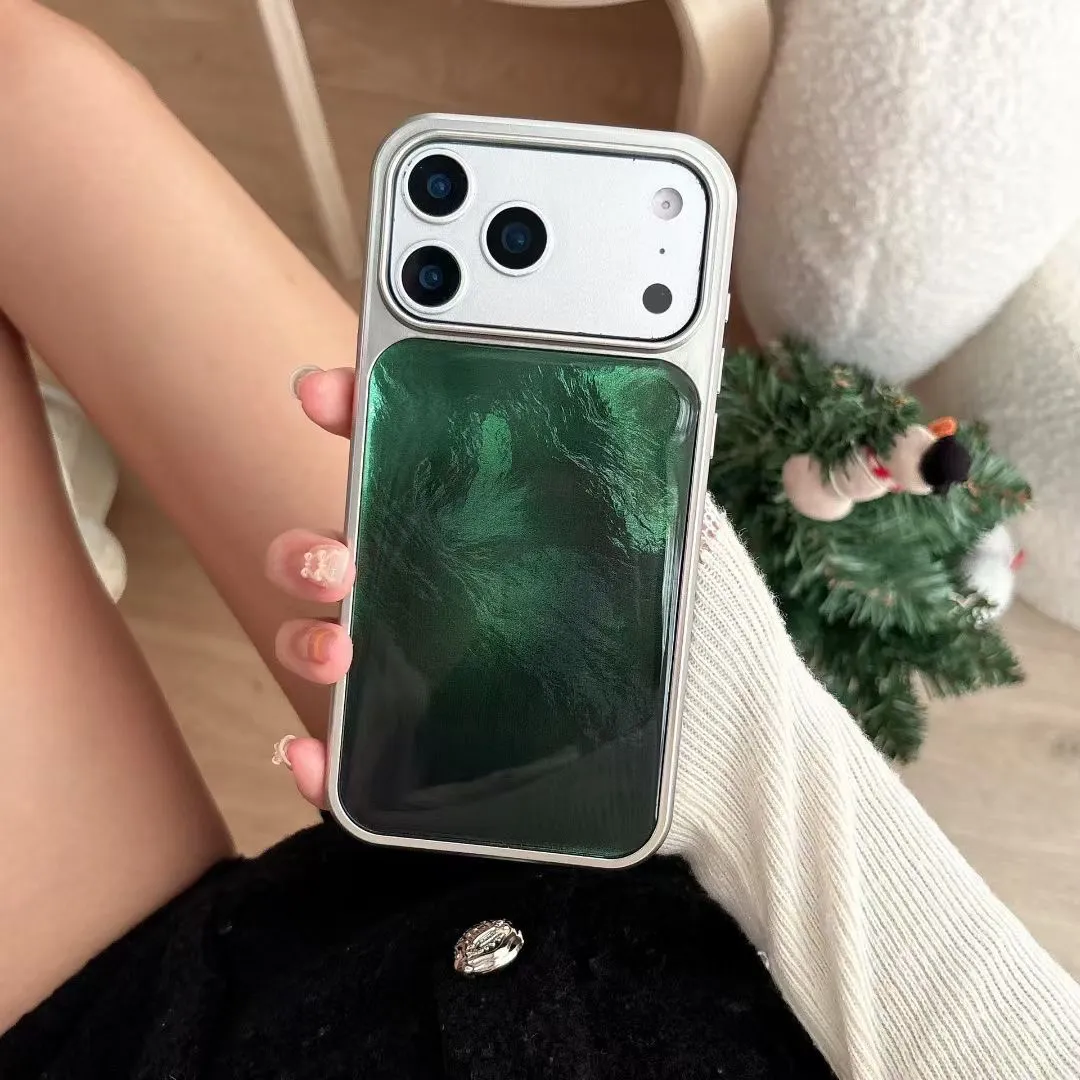 Green Aurora pattern Phone Cas - Luxury Bags Green recension och pris