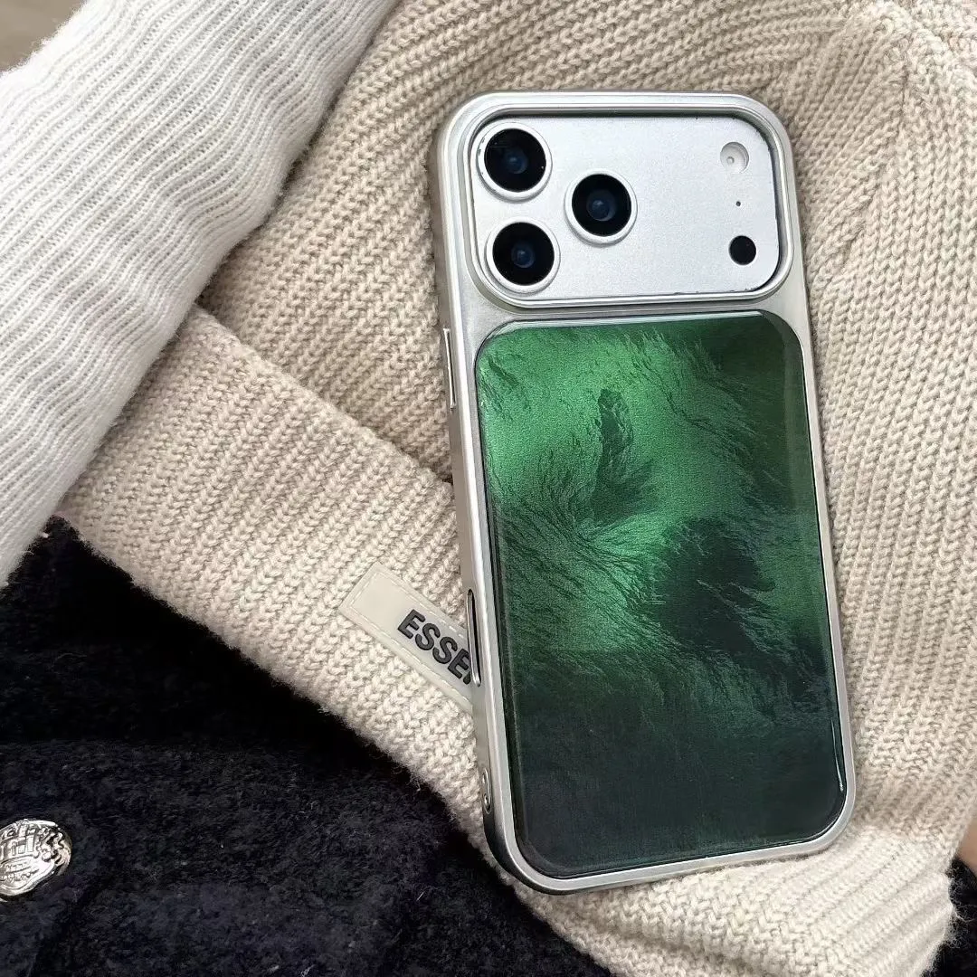 Green Aurora pattern Phone Cas - Luxury Bags Green recension och pris